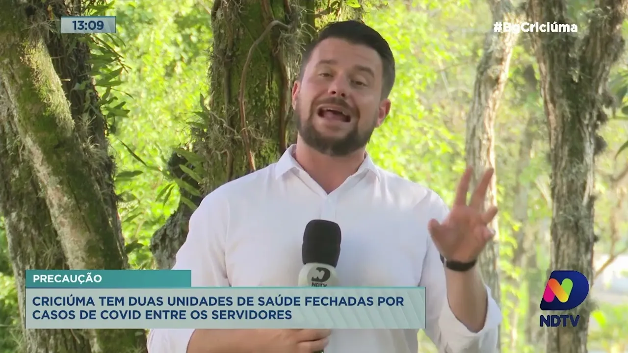 Criciúma tem duas unidades de saúde fechadas devido ao número de casos de Covid-19 entre servidores