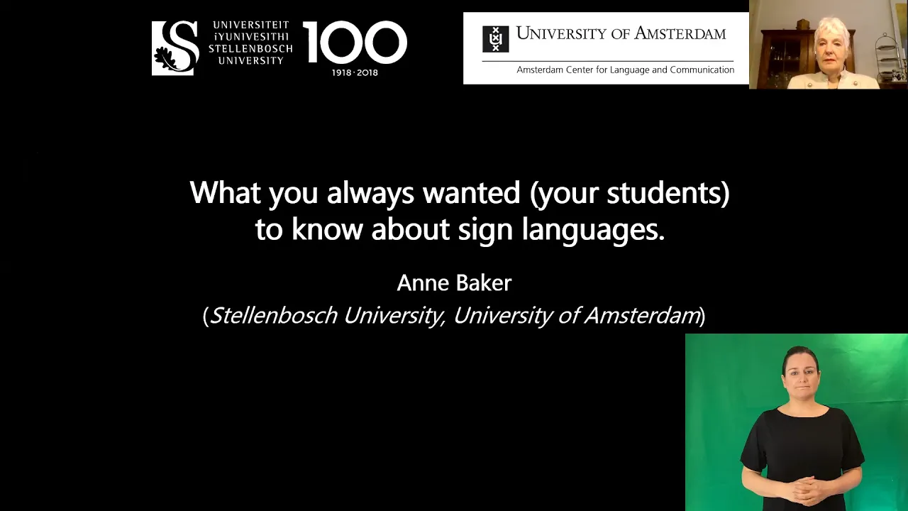 What you always wanted (your students) to know about sign languages