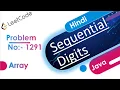 Sequential Digits LeetCode 1291 Java Hindi LeetCode 1291 Solution in java
