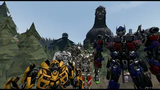 (Godzilla and Transformers Short) Daleks and Bee's Crazy Cinema Trouble!