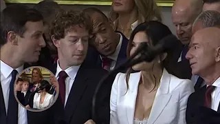 Mark Zuckerberg Spotted Staring at Lauren Sanchez s Boobs at Inauguration