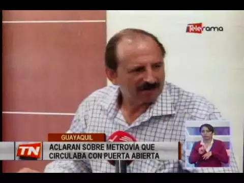 Aclaran sobre metrovía que circulaba con puerta abierta