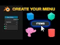 Create a MENU with Objects Materials Texts in Blender 4 1 - Geometry Nodes