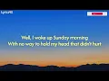 Kris Kristofferson - Sunday Mornin' Comin' Down (Lyrics)