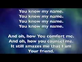 You Know My Name (LYRICS)- Tasha Cobbs Leonard