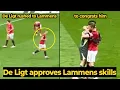 Download Lagu 🥹De Ligt was de eerste speler die Senne Lammens feliciteerde na zijn DEBUUT tegen Sunderland