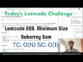 Leetcode 209 Minimum Size Subarray Sum Hindi