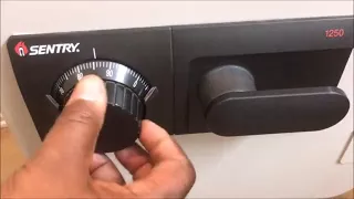 How To Open A Sentry Safe Three 3 Number Dial Combination Lock Model 1250