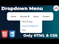 Dropdown Menu in HTML CSS in Just 3 Minutes