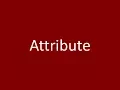 Attribute