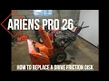 DIY - Replacing an Ariens Snowblower Friction Drive Disk