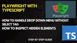 How to Handle Custom Drop down menu in playwright Without select tag Handle Hidden Elements