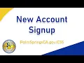 Palm Springs Online Creating An Account