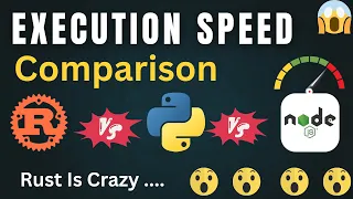 Rust vs Python vs Node js 0 to 100000 Execution Speed Test