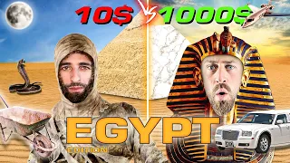 $10 vs $1000 Challenge in Egypt - INSANE Contrast!