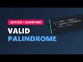 Valid Palindrome - LeetCode Easy
