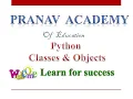 Python classes objects