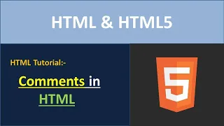 HTML Comments Comments in HTML HTML Tutorial for Beginners HTML Comments