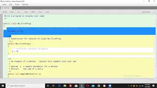 Java for beginners - 1 How to start writing Java programs using BlueJ
