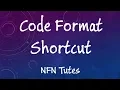 Code Formate Shortcut Codeblock