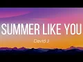 David J - Summer Like You (Lyrics)