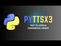 pyttsx3 comprehensive tutorial Text-to-speech Python Library