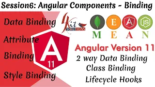 Angular11 Session6 Angular Components - Binding Class Binding Attribute Binding Style Binding