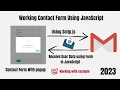 How To Make working Contact Form Using JavaScript With Popup send Email using smtp js JavaScript