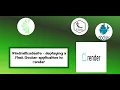 Windmillcodesite - deploying a Flask Docker application to render