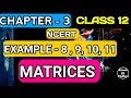 NCERT Examples 8 9 10 11 Matrices Chapter 3 Class 12 Maths AkashKiPadhai