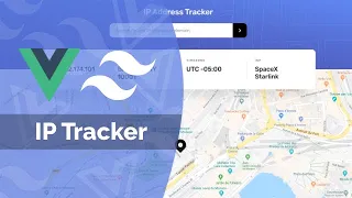 Build a IP Tracking App With Vue 3 Tailwind CSS Leaflet js Composition API