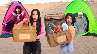 تحدي البقاء في البر بالاشياء الي تطلع لك شفا 