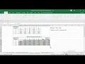 Creating Processed Data Tables using Excel by combining data from two raw data tables