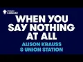 Download Lagu When You Say Nothing At All in the Style of \