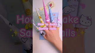 Sanrio paper nails DIY