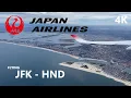 Flight JL 5 NEW YORK to TOKYO JFK - HND Japan Airlines 4K U R