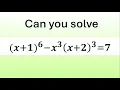 An Amazing Algebraic Equation | Give It A Try!
