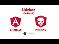 PrimeNG Sidebar Component in Detail Angular