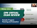 CPH Exam Review - Program Planning and Evaluation