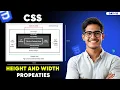 CSS Height and Width Properties How to Set Height Width Complete CSS Course - Day 15
