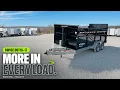 Bwise DUT16-17 16 Heavy-duty telescopic dump trailer 17 600 lb GVWR