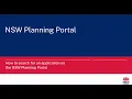 NSW Planning Portal - How to search for an application