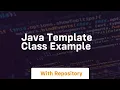 java template class example
