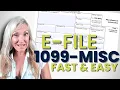 How To E-file 1099-MISC Super Fast Easy Step-by-step Tutorial Rent Inventory Awards Medical