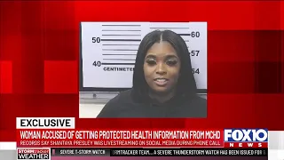 FOX10 News Exclusive Woman accused of getting protected health information from Mobile County He