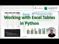 Working with Excel Tables in Python