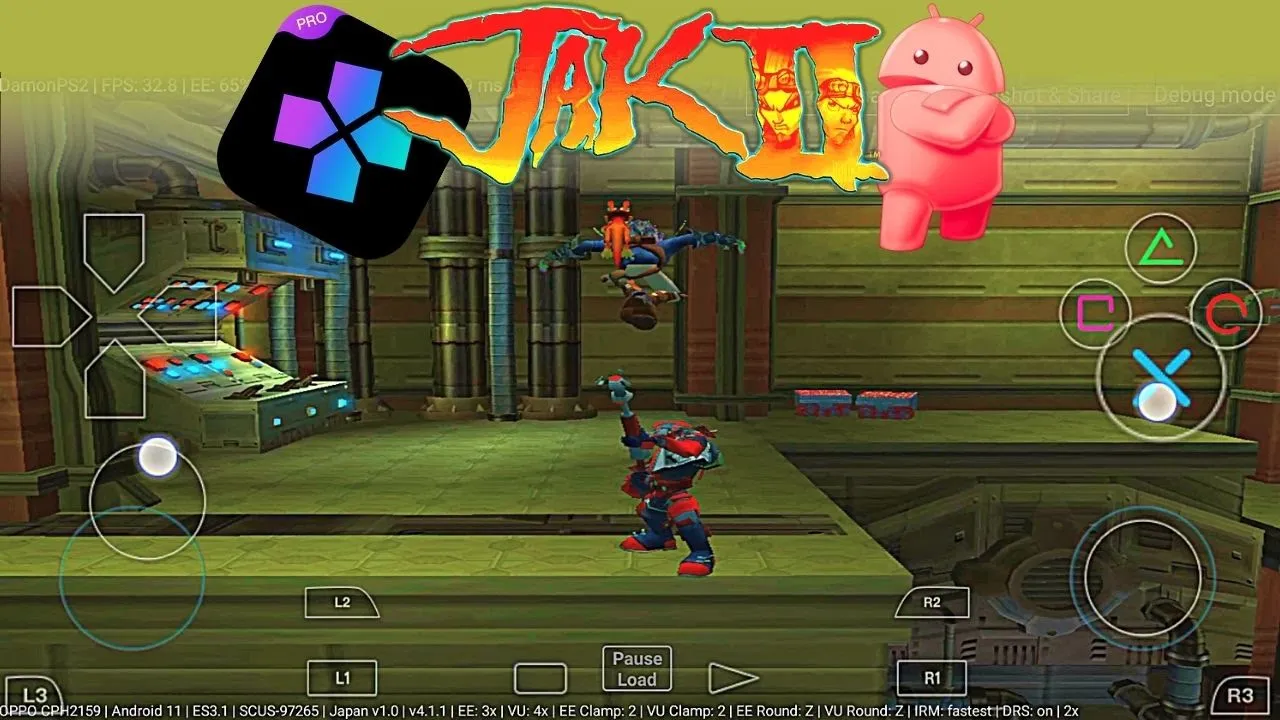 Jak 2 (II) - Permainan Android Emulator PS2 [Damon Ps2 PRO] - APK Permainan Mudah Alih