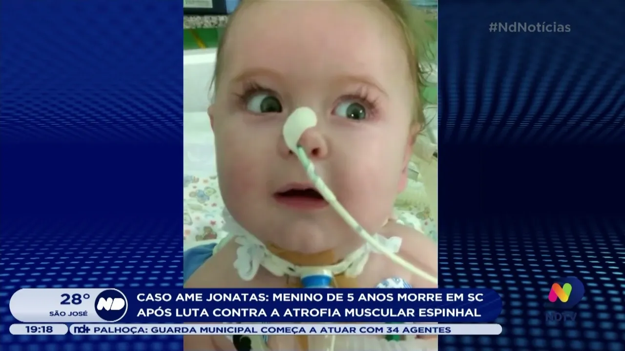 Menino de 5 anos morre em Santa Catarina após luta contra a atrofia muscular espinhal