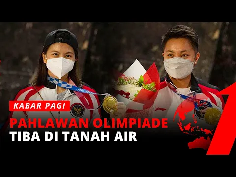 Greysia-Apriyani dan Rombongan Kontingen Indonesia Tiba di Bandara Soetta