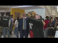 Browns mascot encourages good student attendance in Liberty
